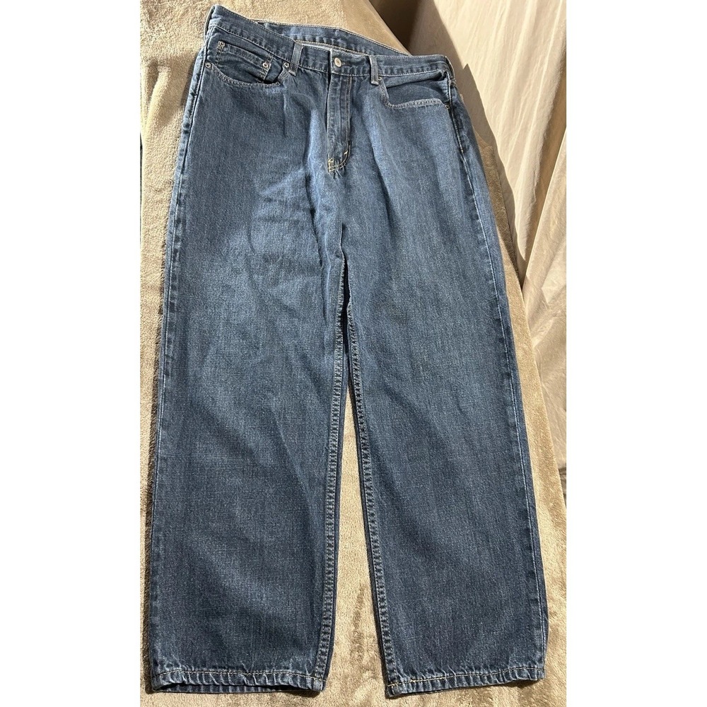 Levi's 550 Jeans Mens 38x32 Relaxed Fit Straight Leg Blue Denim 00550-0032 - Picture 2 of 12